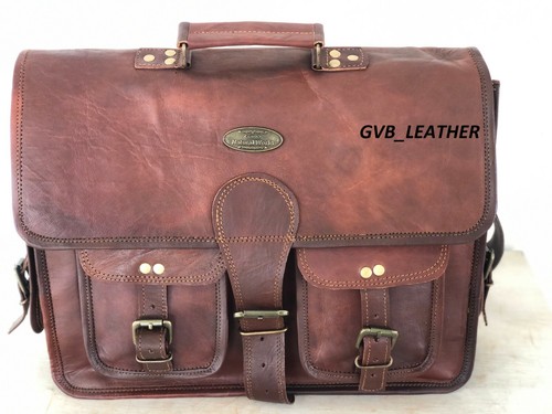 Sac cuir vintage - cuir, hommes