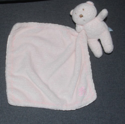 Doudou ours mouchoir rose - doudou,