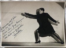 ESCRIME photo ancienne FEMME