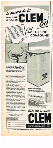 Advertising 1954 clem - 1954,