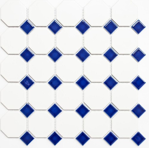 Mosaïque céramique octogone - mosaïque,