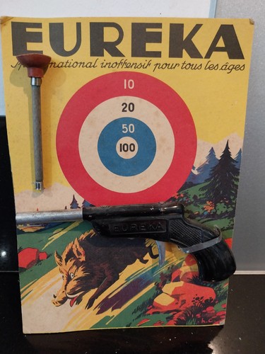 Eureka ancien jouet sur carton - ancien,