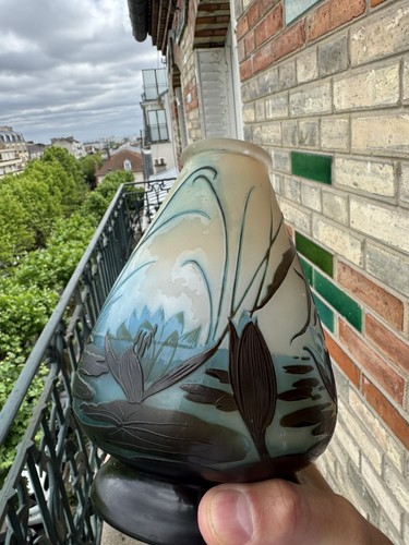 émile gallé vase décor - Émile,