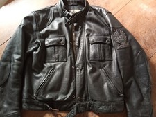 blouson moto cuir Belstaff noir très bon état taille XXL