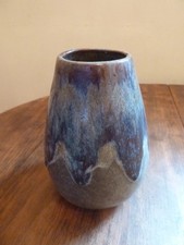  Vintage French Art Pottery Vase– Denbac Signed Drip French Microcrystalline 6"