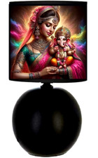 Lampe de chevet en Céramique Personnage Bouddha Eléphant Ganesh