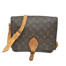 LOUIS VUITTON Cartouchiere GM Shoulder Bag Monogram Leather Brown M51252 64TA094