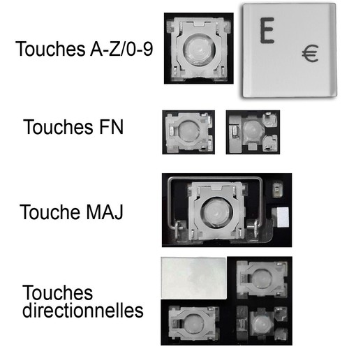 Touche clavier pour - de,