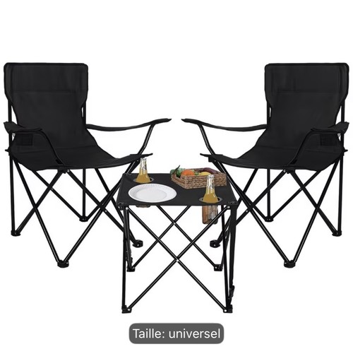 Ensemble camping chaises - 2,