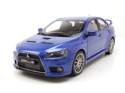 Mitsubishi lancer evo bleu - mitsubishi,