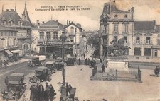 Old postcard 16 COGNAC / PLACE FRANCOIS 1ER / DISCOUNT COUNTER AND CAFE DU CHALET