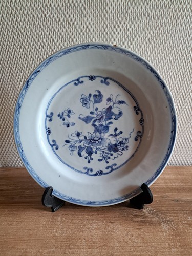 Assiette porcelaine bleu de - en,