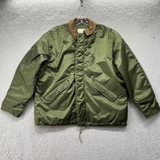 Vintage US Military Jacket Mens Large Extreme Cold Weather Impermeable 80s