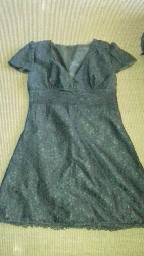 Robe dentelle gothique noire - dentelle,