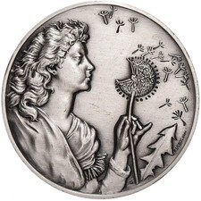 [#397842] France, Medal, Grand Dictionnaire Encyclopédique Larousse, 1982, Silve