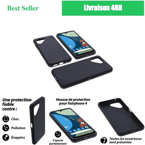 Coque tpu noir pour fairphone - coque,