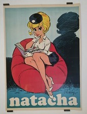 Walthéry F. Spirou & Natacha 1973 Original Poster Comic Book Childhood