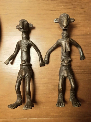 Paire anciennes statuettes - 2,