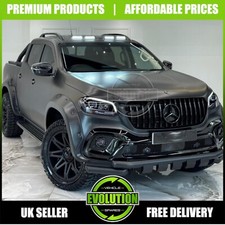 Wheel Arches Matte Black Bolt Look Wide Fits Mercedes X Class 2017-2020 Add Blue