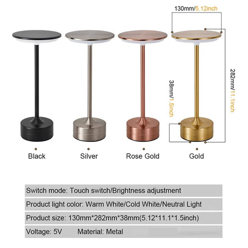 Lampe table led tactile - lampe,