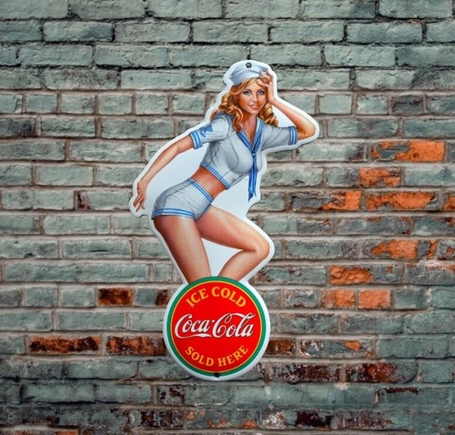 Plaque émaillée coca - plaque, coca-cola