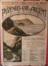 Affiche ancienne chemin de fer