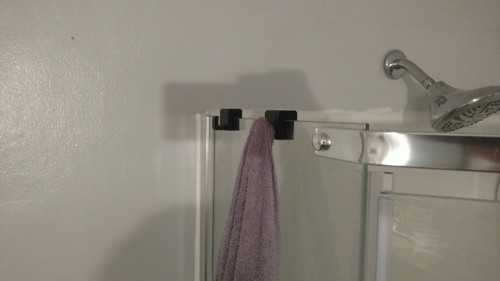 Towel hook for glass shower - towel,