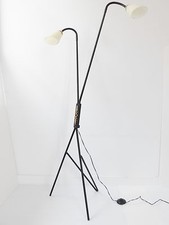 SUPERBE LAMPADAIRE LISEUSE DOUBLE 1950 VINTAGE 50S FRENCH ROCKABILLY FLOOR LAMP