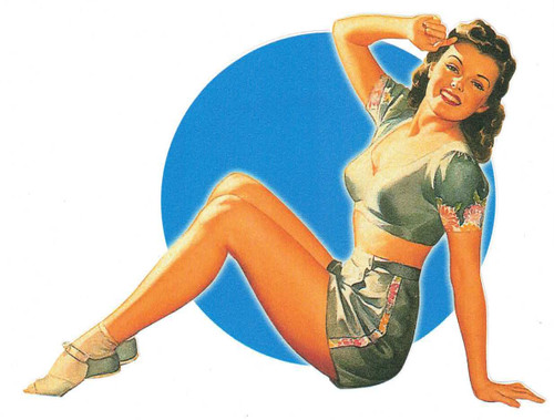 Autocollant pin post us - pin’up,