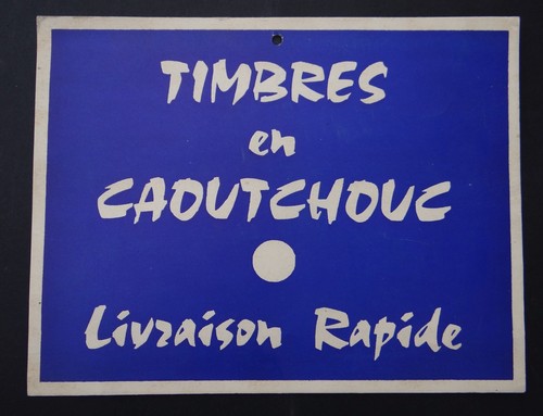 Carton timbres caoutchouc - timbres,