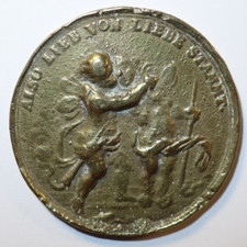 Allemagne, Médaille d'amour, de mariage ALSO LIEB VON LIEBE STAMMT, vers 1750 !!