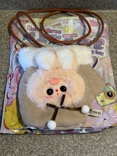 Baby Three  Mobile Phone Bag Confirmed Brown Snow Mitten Crossbody Pink Bunny