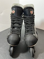 Vintage 90s NHL Bauer Men's 10 D Distressed 1 Off Ice Hockey Skates Inline Blade