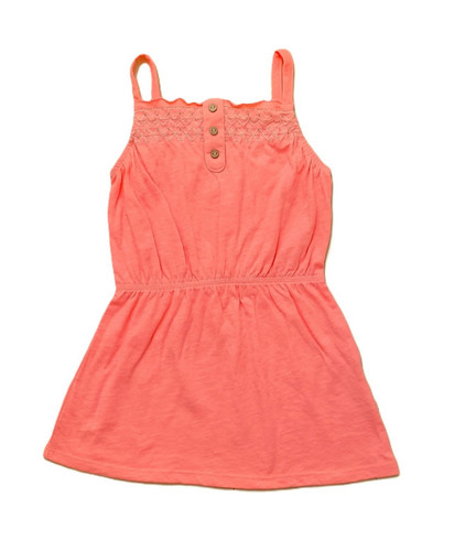 Robe corail broderies - robe, à