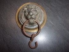 Antique Door Handle Regular on Brass Lion Head Shaped Stand