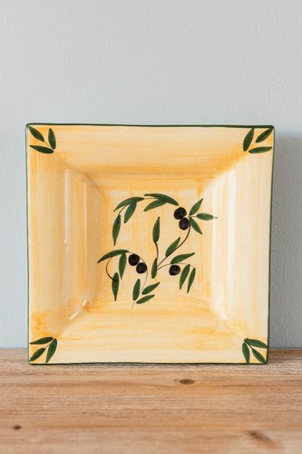 Plat carré vintage - plat, en