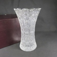 Bohemia Crystal Glass Vase Flower Bud Vase Transparent High-Quality Used