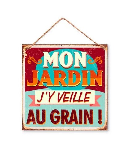 Panneau métal déco jardin