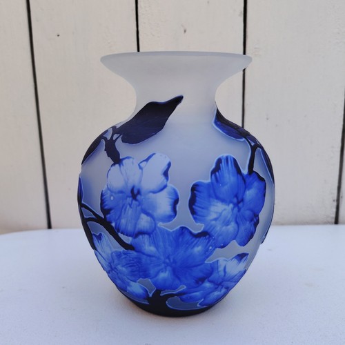 Vase balustre verre motif - balustre, verre,