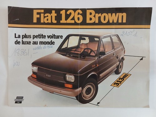 Fiat 126 brown - 126, brochure