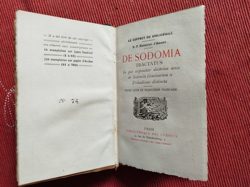 Livre ancien curiosa - livre, de