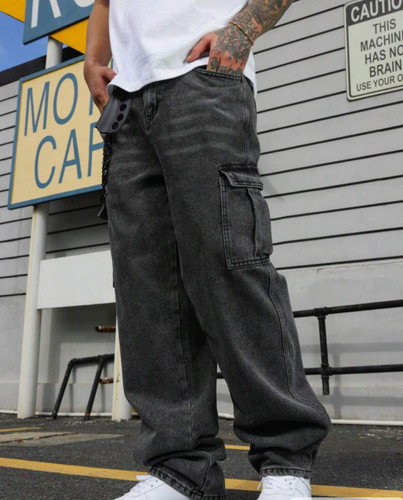 Pantalón ancho cargo - pantalón,