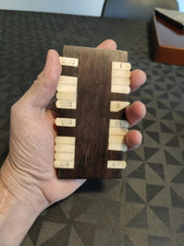 Antique marker, point counter bridge card games, rosewood art deco