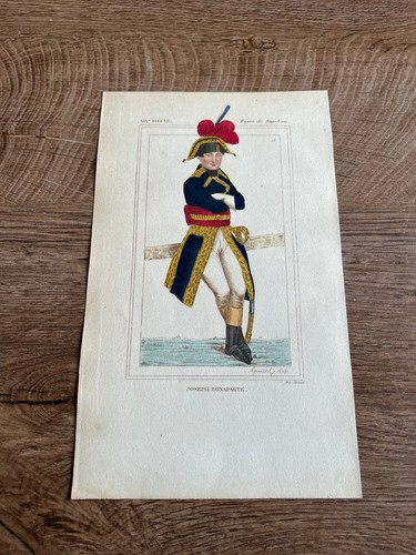 Gravure ancienne costume n90 - ancienne,