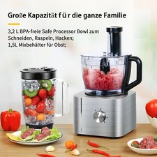 11en1 Robot de cuisine multifonctionnel Fouet de cuisine Mixeur de cuisine 1100W