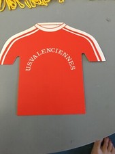 Ancien Autocollant Mini Maillot Foot Us Valenciennes Annee 80 Fan Club