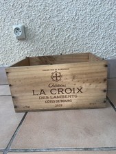 Vintage Wooden Wine Box - CHÂTEAU LA CROIX DES LAMBERTS 2018