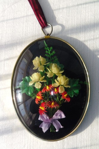 Ancien cadre verre bombé - ancien,