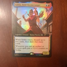 Sokka, Bold Boomeranger (Extended Art) Media Promos Foil