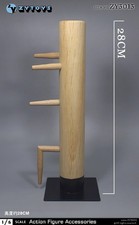 Ip Man Wing Chun Wooden Dummy Metal Base Figure Kung Fu Strike Pile Cos Prop New